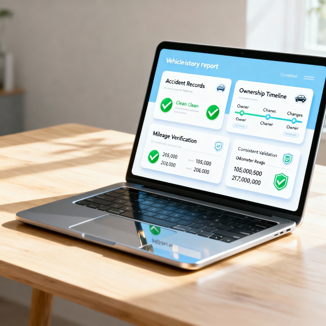 Carfax report showing verified accident and ownership data