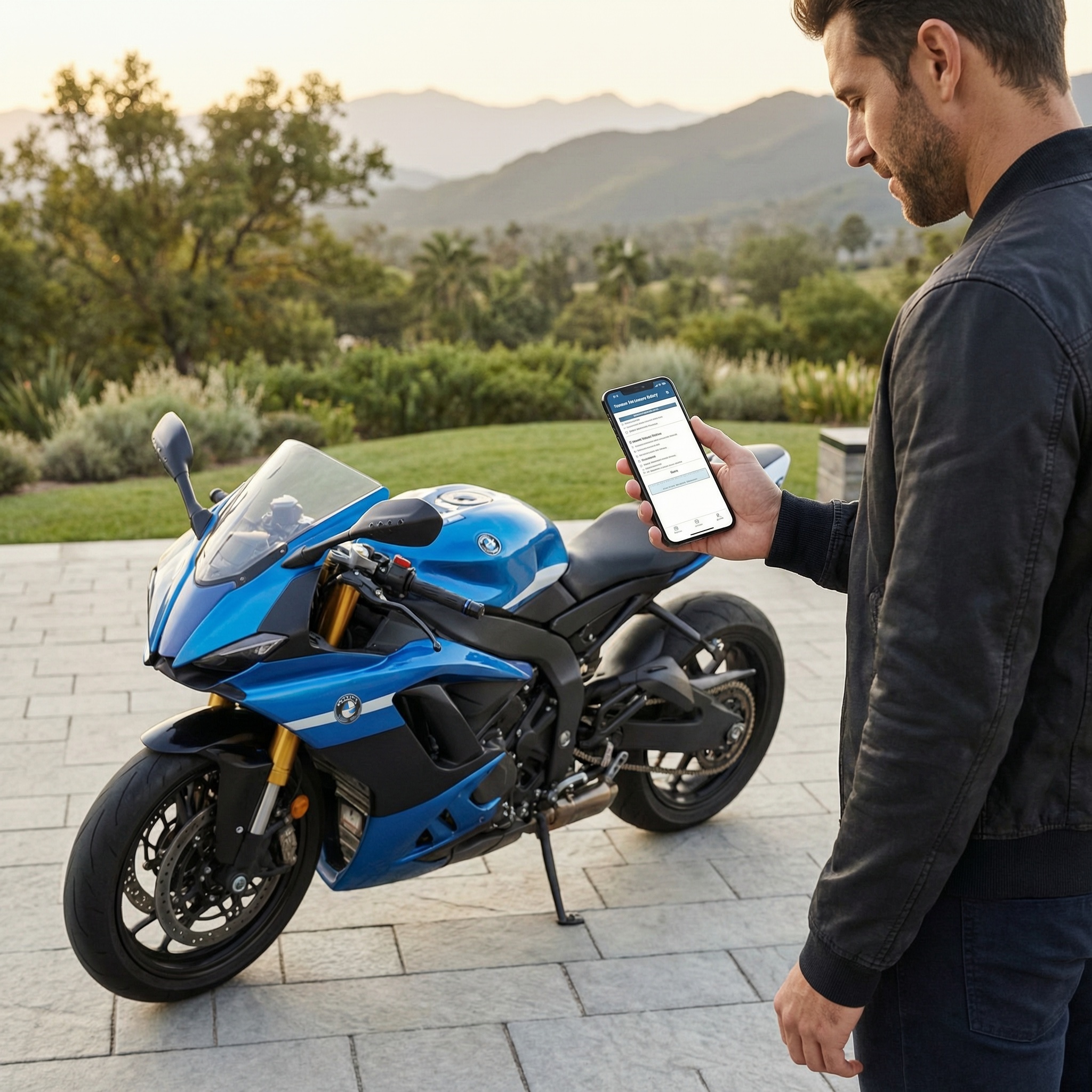 Motorcycle Carfax report check example