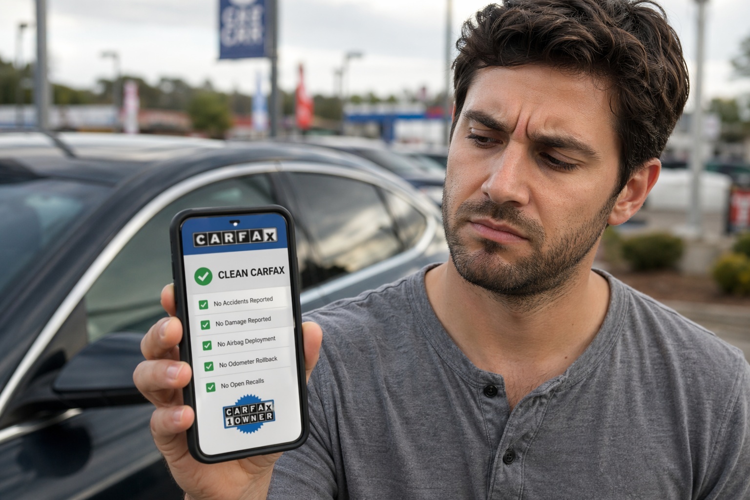 Buyer unsure about meaning of a clean Carfax report